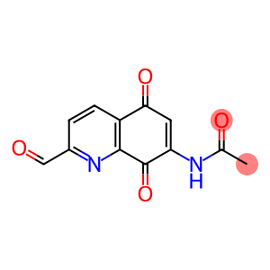 N-(2-FORMYL-5,8-DIOXO-5,8-DIHYDROQUINOLIN-7-YL)ACETAMIDE