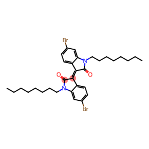 (E)-6-bromo-3-(6-bromo-1-octyl-2-oxoindolin-3-ylidene)-1-octylindolin-2-one