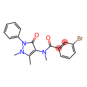 Benzamide,3-bromo-N-(2,3-dihydro-1,5-dimethyl-3-oxo-2-phenyl-1H-pyrazol-4-yl)-N-methyl-