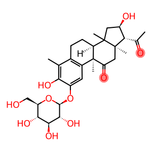 19-Norpregna-1,3,5(10)-triene-11,20-dione, 2-(β-D-glucopyranosyloxy)-3,16-dihydroxy-4,9,14-trimethyl-, (9β,16α)- (9CI)