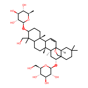 β-D-Galactopyranoside, (3β,4α,16β)-13,28-epoxy-16-(β-D-glucopyranosyloxy)-23-hydroxyolean-11-en-3-yl 6-deoxy- (9CI)