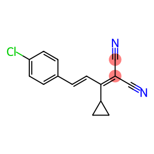 2-[3-(4-chlorophenyl)-1-cyclopropyl-2-propenylidene]malononitrile