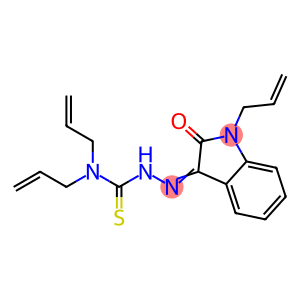 Hydrazinecarbothioamide, 2-[1,2-dihydro-2-oxo-1-(2-propen-1-yl)-3H-indol-3-ylidene]-N,N-di-2-propen-1-yl-