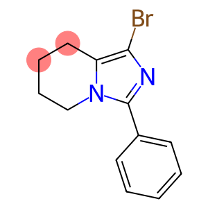 Imidazo[1,5-a]pyridine, 1-bromo-5,6,7,8-tetrahydro-3-phenyl-