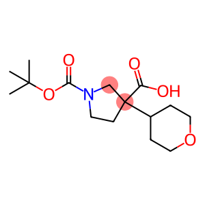 1-(TERT-BUTOXYCARBONYL)-3-(TETRAHYDRO-2H-PYRAN-4-YL)PYRROLIDINE-3-CARBOXY+