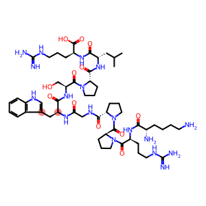 Bradykinin, N2-L-lysyl-5-L-tryptophan-8-L-leucine- (9CI)