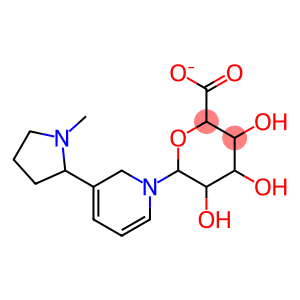 (S)-nicotinium N-alpha-D-glucosiduronate