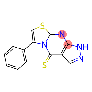 Pyrazolo[3,4-d]thiazolo[3,2-a]pyrimidine-4(1H)-thione,6-phenyl-
