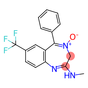 3H-1,4-Benzodiazepin-2-amine,N-methyl-5-phenyl-7-(trifluoromethyl)-, 4-oxide