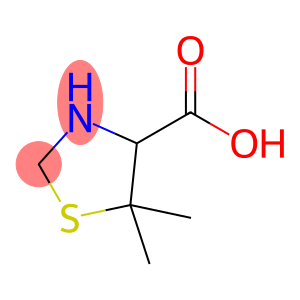 4-Thiazolidinecarboxylic acid, 5,5-dimethyl-