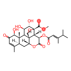 Picras-3-en-21-oic acid, 15-[[(2E)-3,4-dimethyl-1-oxo-2-pentenyl]oxy]-13,20-epoxy-1,11,12-trihydroxy-2,16-dioxo-, methyl ester, (1β,11β,12α,15β)- (9CI)