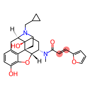 2-Propenamide, N-[(5α,6β)-17-(cyclopropylmethyl)-4,5-epoxy-3,14-dihydroxymorphinan-6-yl]-3-(2-furanyl)-N-methyl-, (E)- (9CI)