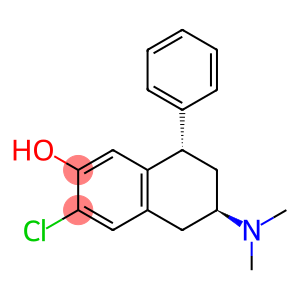 2-Naphthalenol, 3-chloro-6-(dimethylamino)-5,6,7,8-tetrahydro-8-phenyl-, (6R,8S)-rel-