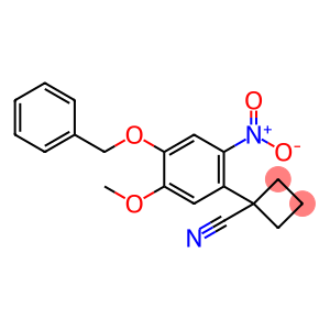 1-(4-(benzyloxy)-5-methoxy-2-nitrophenyl)cyclobutanecarbonitrile