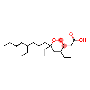 4,6-diethyl-6-(4-ethyl-5-octenyl)-1,2-dioxane-3-acetic acid