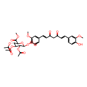4-[(1E,6E)-7-(4-Hydroxy-3-Methoxyphenyl)-3,5-dioxo-1,6-heptadien-1-yl]-2-Methoxyphenyl β-D-Glucopyranosiduronic Acid Triacetate Methyl Ester