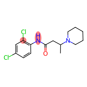 1-Piperidinepropanamide,N-(2,4-dichlorophenyl)-b-methyl-