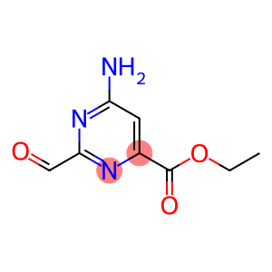 4-Pyrimidinecarboxylicacid,6-amino-2-formyl-,ethylester(9CI)