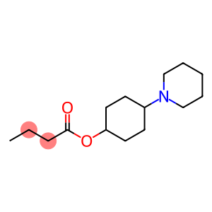 Butyric acid 4-piperidinocyclohexyl ester