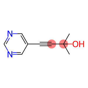 3-Butyn-2-ol, 2-methyl-4-(5-pyrimidinyl)-