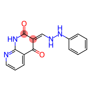 1,8-Naphthyridine-3-carboxaldehyde,1,2-dihydro-4-hydroxy-2-oxo-,3-(phenylhydrazone)(9CI)