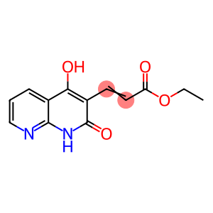 2-Propenoicacid,3-(1,2-dihydro-4-hydroxy-2-oxo-1,8-naphthyridin-3-yl)-,ethylester(9CI)