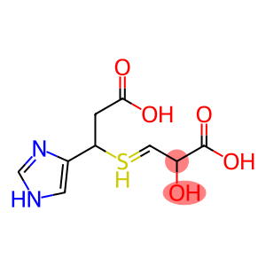 S-(2-carboxy-1-(1H-imidazol-4-yl)-ethyl)-3-thiolactic acid