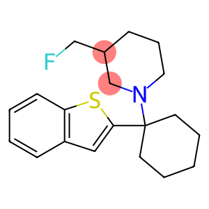 3-fluoromethyl-1-(1-(2-benzothienyl)cyclohexyl)piperidine