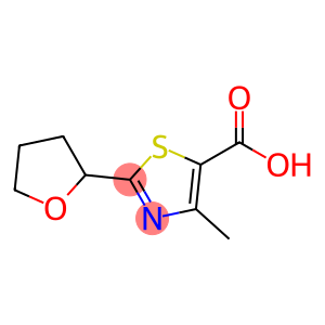 5-Thiazolecarboxylic acid, 4-methyl-2-(tetrahydro-2-furanyl)-