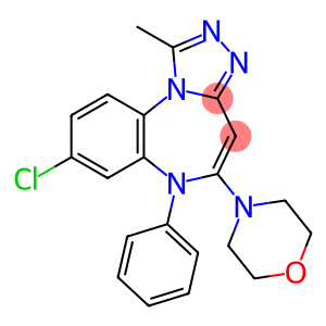 6H-[1,2,4]Triazolo[4,3-a][1,5]benzodiazepine, 8-chloro-1-methyl-5-(4-morpholinyl)-6-phenyl-