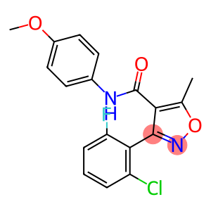 3-(2-chloro-6-fluorophenyl)-N-(4-methoxyphenyl)-5-methyl-4-isoxazolecarboxamide