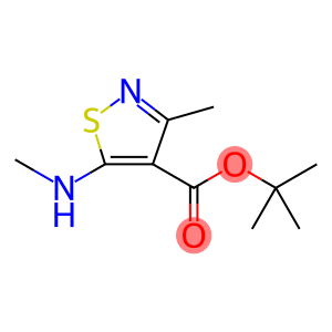 3-甲基-5-(甲基氨基)异噻唑-4-羧酸叔丁酯