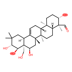 Olean-12-en-23-al, 3,16,21,22,28-pentahydroxy-, (3β,4α,16α,21β,22α)-