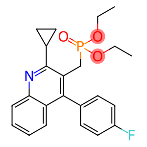 Phosphonic acid, P-[[2-cyclopropyl-4-(4-fluorophenyl)-3-quinolinyl]methyl]-, diethyl ester