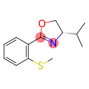 Oxazole, 4,5-dihydro-4-(1-methylethyl)-2-[2-(methylthio)phenyl]-, (4S)-