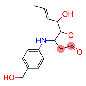 2(3H)-Furanone,dihydro-5-(1-hydroxy-2-butenyl)-4-[[4-(hydroxymethyl)phenyl]amino]- (9CI)