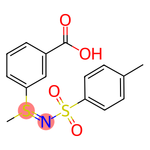 3-{methyl[(4-methylphenyl)sulfonyl]sulfinimidoyl}benzoic acid