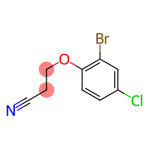 3-(2-bromo-4-chlorophenoxy)propanenitrile