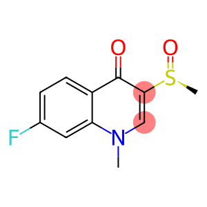 4(1H)-Quinolinone, 7-fluoro-1-methyl-3-[(S)-methylsulfinyl]-