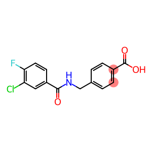 Benzoic acid, 4-[[(3-chloro-4-fluorobenzoyl)amino]methyl]-