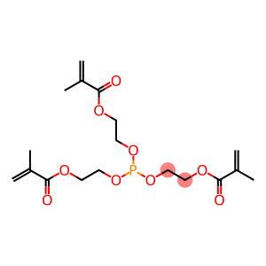 2-Propenoic acid, 2-methyl-, phosphinylidynetris(oxy-2,1-ethanediyl) ester 2-Propenoic acid,2-methyl-,phosphinylidynetris(oxy-2,1-ethanediyl)ester