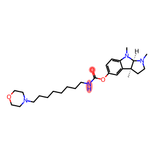 Carbamic acid, N-[8-(4-morpholinyl)octyl]-, (3aS,8aR)-1,2,3,3a,8,8a-hexahydro-1,3a,8-trimethylpyrrolo[2,3-b]indol-5-yl ester