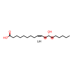 (9Z,12R)-12-hydroxy-9-octadecenoic acid lithium salt