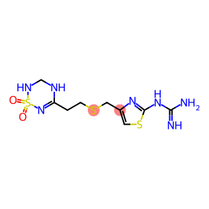 1-(4-(((2-(1,1-Dioxido-3,4-dihydro-2H-1,2,4,6-thiatriazin-5-yl)ethyl)thio)methyl)thiazol-2-yl)guanidine