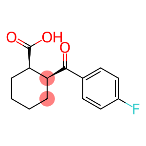 Cyclohexanecarboxylic acid, 2-(4-fluorobenzoyl)-, cis- (9CI)