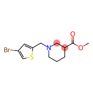 3-Piperidinecarboxylic acid, 1-[(4-bromo-2-thienyl)methyl]-, methyl ester