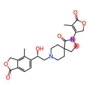 2,8-Diazaspiro[4.5]decan-1-one, 2-(2,5-dihydro-4-methyl-5-oxo-3-furanyl)-8-[(2R)-2-(1,3-dihydro-4-methyl-1-oxo-5-isobenzofuranyl)-2-hydroxyethyl]-