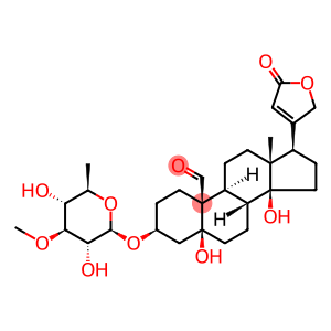 3β-[(3-O-Methyl-6-deoxy-β-D-glucopyranosyl)oxy]-5,14-dihydroxy-19-oxo-5β-card-20(22)-enolide