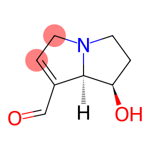 1H-Pyrrolizine-7-carboxaldehyde, 2,3,5,7a-tetrahydro-1-hydroxy-, (1R-trans)- (9CI)