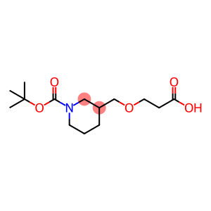 1-Piperidinecarboxylic acid, 3-[(2-carboxyethoxy)methyl]-, 1-(1,1-dimethylethyl) ester